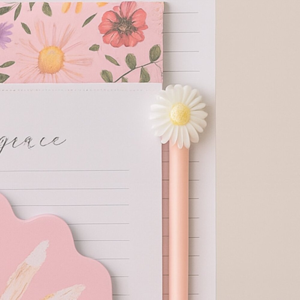 Stationery Gift Set – 2 pads, pen and floral sticky notes - New in Packaging! - Picture 3 of 4